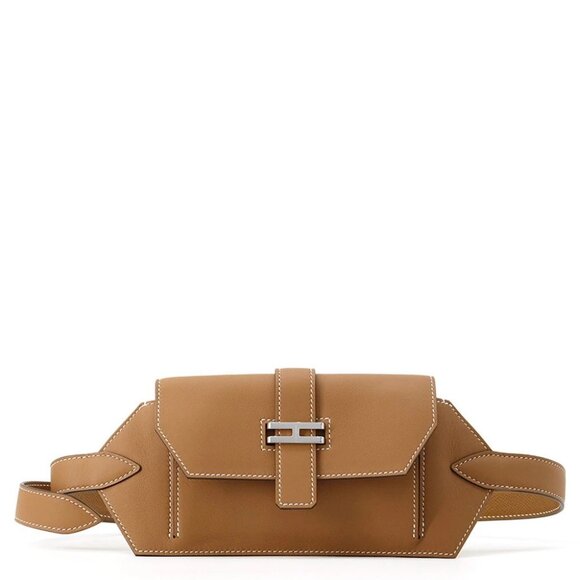 HERMES Elan Pocket 24 Size 24 Swift Leather Gold - Picture 1 of 7